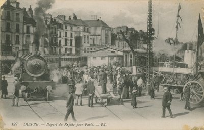 Salida del expreso de París desde Dieppe de French Photographer