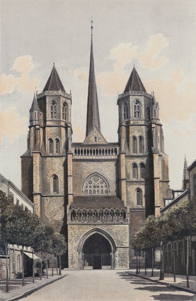 Dijon, Catedral Saint-Benigne, Fachada O de French Photographer