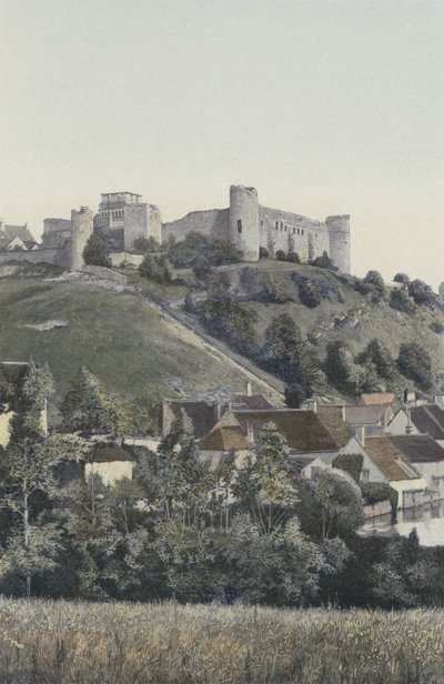 Druyes, Castillo, vista desde el lago de French Photographer