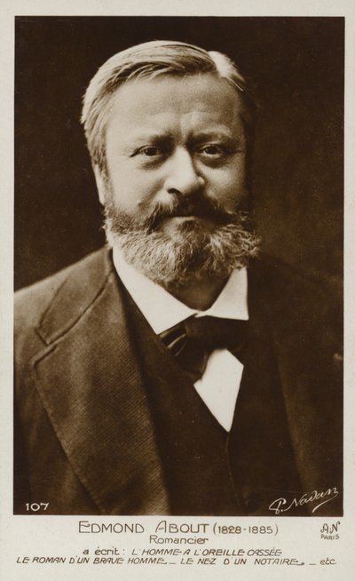 Edmond About (1828-1885), novelista francés de French Photographer