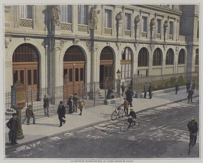 Fin del día escolar a las cuatro en punto, Liceo Janson de Sailly, París de French Photographer