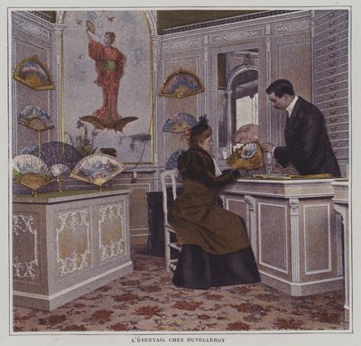 Abanicos en Duvelleroy, París de French Photographer