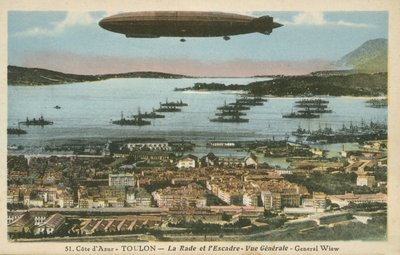 Flota y globo de presa en Toulon, Cote D
