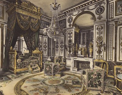 Fontainebleau: dormitorio de Napoleón I (foto en color) de French Photographer