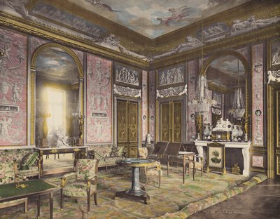 Fontainebleau: Salón de Música (foto en color) de French Photographer