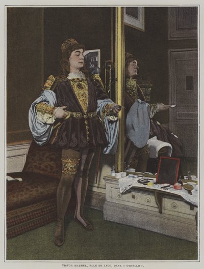 Barítono francés Victor Maurel como Iago en la ópera Otello de Giuseppe Verdi de French Photographer