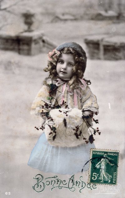 Postal francesa fechada hacia de French Photographer