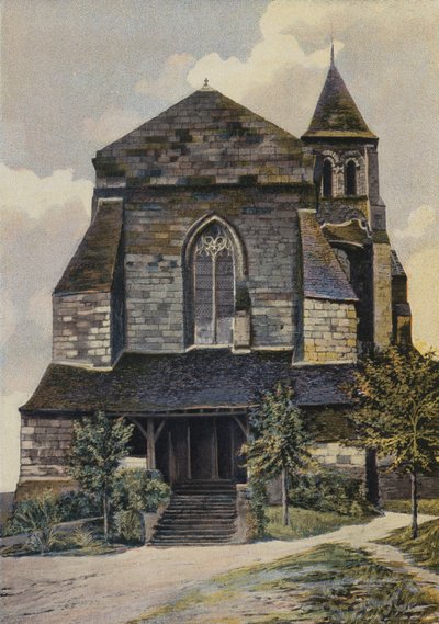 Gennes, Eglise St-Veterin, Conjunto O (antes de la restauración del campanario) de French Photographer