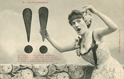 Niña con dos signos de exclamación de French Photographer