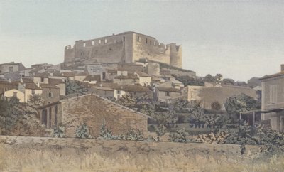 Gréoux, Ruinas del Castillo fortificado de los Templarios, Lado S O de French Photographer