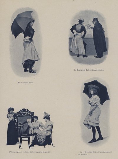 Ilustración para Petites Parisiennes (es decir, jóvenes trabajadoras en París) de French Photographer