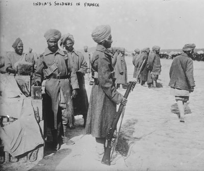 Soldados indios en Francia, 1914-1915 de French Photographer