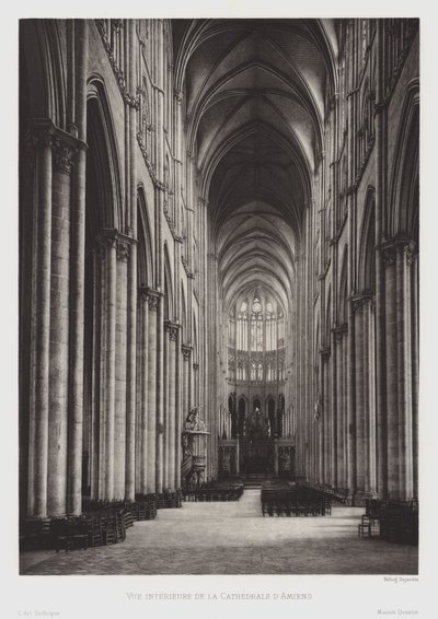 Vista interior de la Catedral de Amiens de French Photographer