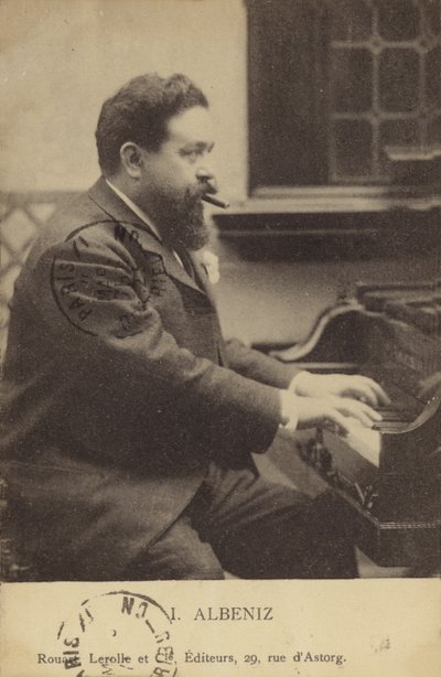 Isaac Albéniz, pianista y compositor español (1860-1909) de French Photographer