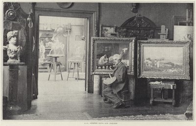 Jean-Leon Gerome en su taller de French Photographer