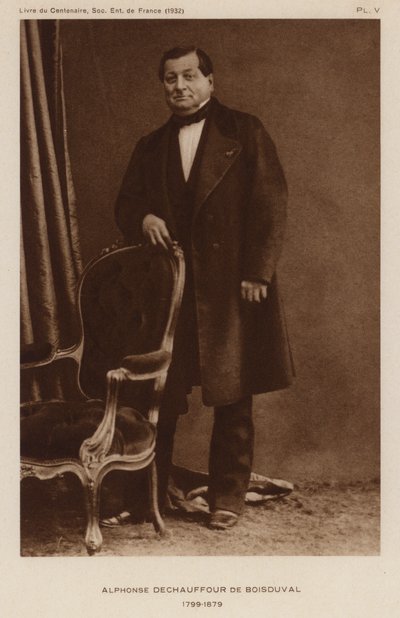 Jean Baptiste Boisduval, lepidopterólogo y botánico francés (foto en blanco y negro) de French Photographer