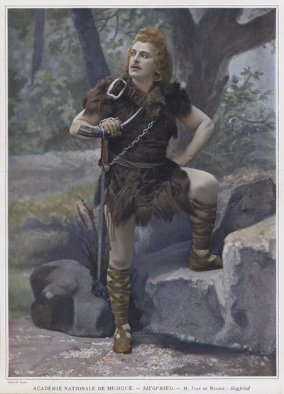 Jean de Reszke en el papel principal en Siegfried de French Photographer