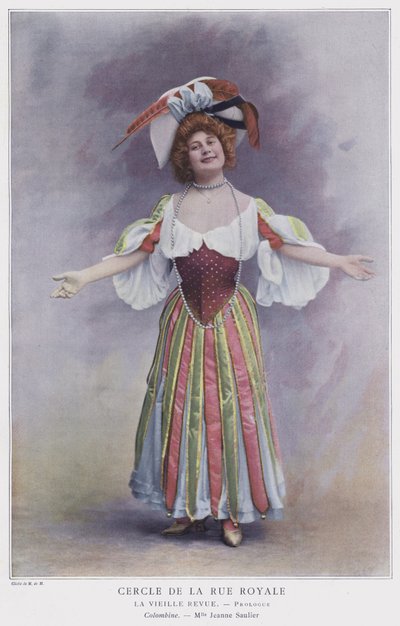Jeanne Saulier como Colombine en La Vieille Revue de French Photographer