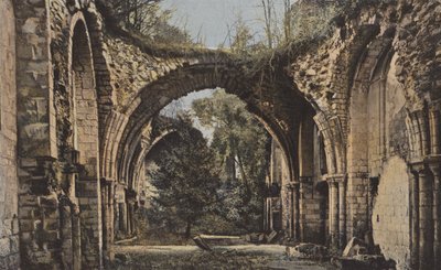 Jumieges, Refectorio de la antigua abadía de French Photographer