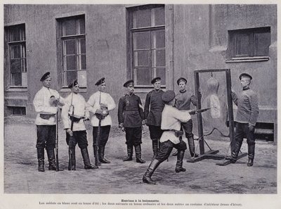 El ejército ruso: Esgrima con bayoneta de French Photographer