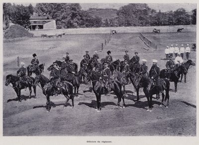 El ejército ruso: Oficiales del regimiento de French Photographer