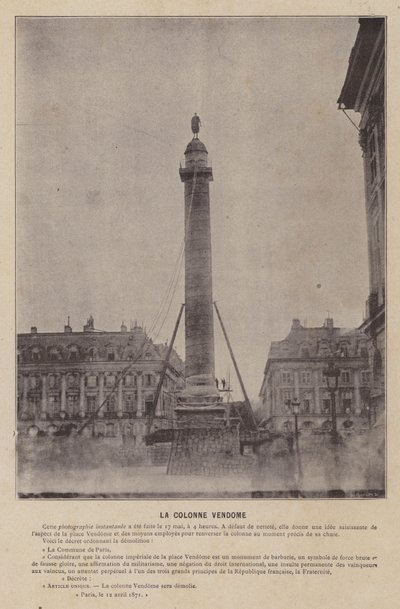 La Comuna de París, La Columna Vendome de French Photographer