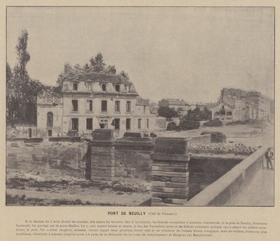 La Comuna de París, Puente de Neuilly, Lado de Puteaux de French Photographer