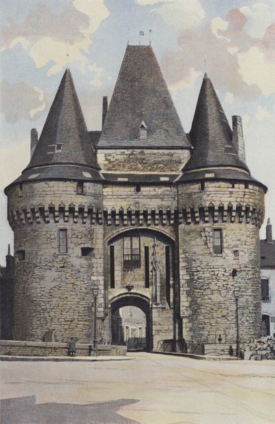 La Ferte-Bernard, Puerta de la ciudad, lado de la entrada (Hotel de Ville) de French Photographer