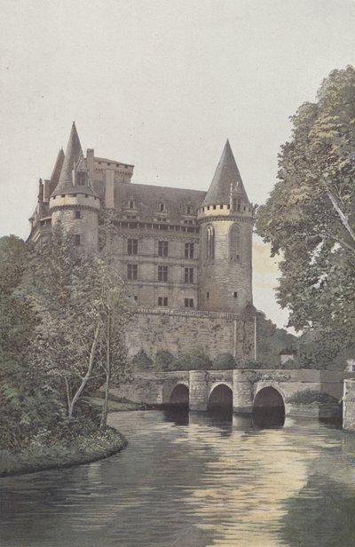La Rochefoucauld, Castillo, Vista tomada desde las orillas del Tardoire de French Photographer