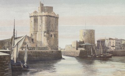 La Rochelle, Entrada del puerto, Torre Saint-Nicolas, Torre de la Cadena de French Photographer