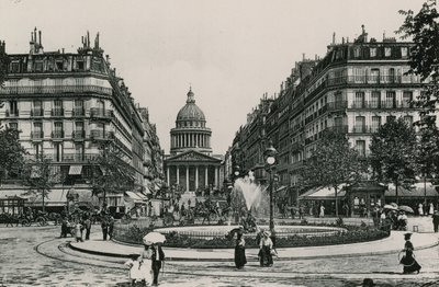 La Rue Soufflot et le Pantheon de French Photographer