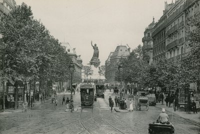 La Rue du Temple et la Place de la Republique de French Photographer