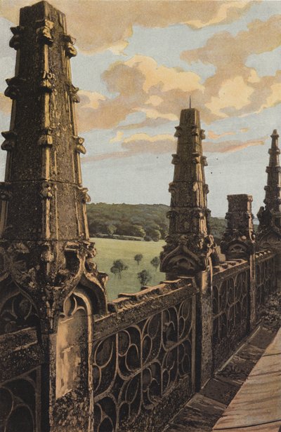 Le Bec-Hellouin, Pináculos de la Torre de French Photographer