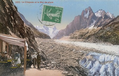 Le Chapeau y la Mer de Glace en los Alpes de French Photographer