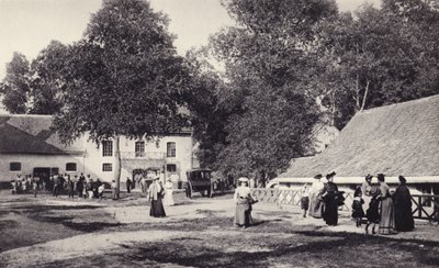 Le Touquet, los graneros y establos, etc., que en 1903 se arreglaron para recibir huéspedes en lo que fue el primer Hotel Hermitage de French Photographer