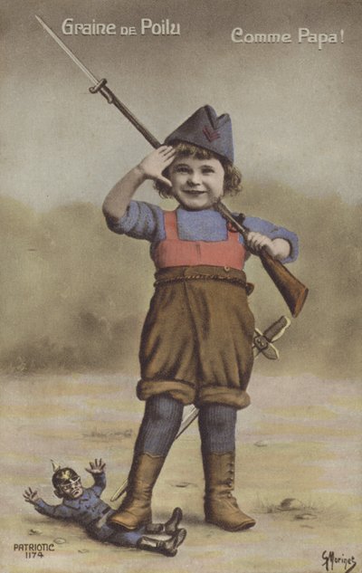 Niño vestido de soldado de French Photographer