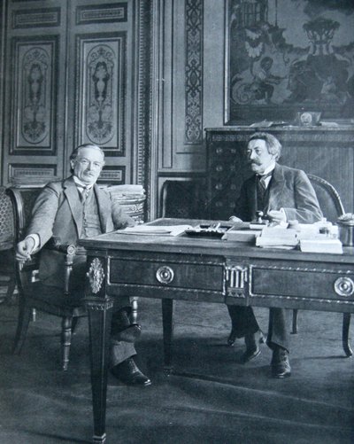 Lloyd George y Aristide Briand, 1916 de French Photographer
