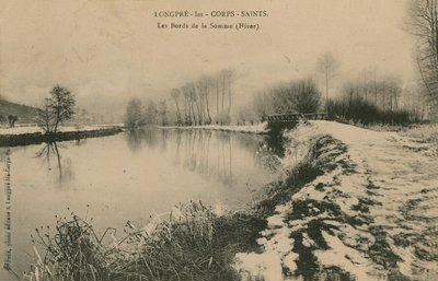 Longpre-les-Corps-Saints - las orillas del Somme en invierno de French Photographer