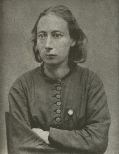 Louise Michel, Comuna de París (foto en blanco y negro) de French Photographer
