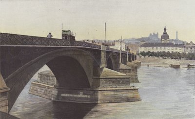 Lyon, Puente de la Guillotière e Iglesia del Hôtel-Dieu de French Photographer