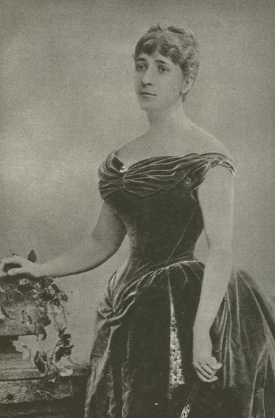 Madame Marguerite De Bonnemain, amante del General Boulanger (foto en blanco y negro) de French Photographer