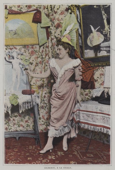 Mademoiselle Gilberte, cantante francesa en La Cigale, París de French Photographer