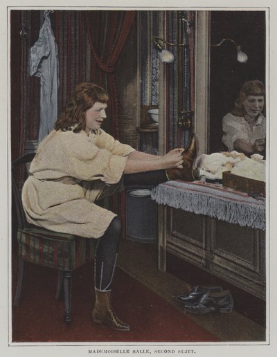 Mademoiselle Salle, segundo sujeto, en su camerino de French Photographer