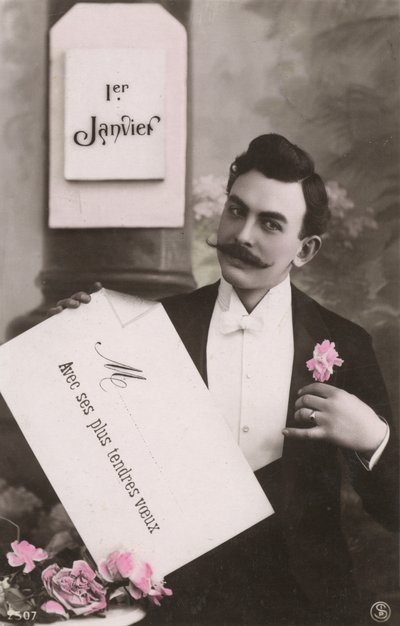 Hombre con bigote de French Photographer