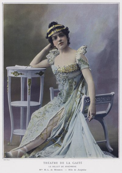Marie-Louise de Miramon como Josephine en Le Billet de Josephine de French Photographer