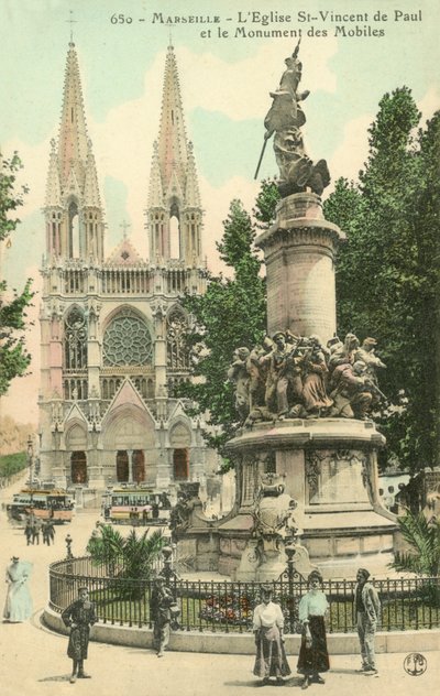 Marsella, Iglesia de San Vicente de Paúl, el monumento de los Móviles de French Photographer