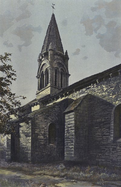 Melleran, Iglesia, Campanario, Lado SE de French Photographer