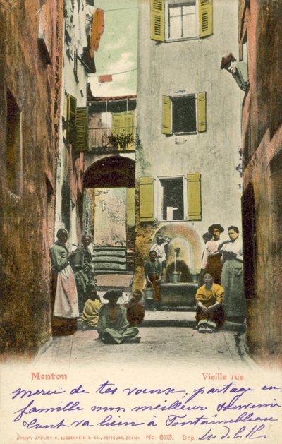 Menton, Francia, Vieja Calle de French Photographer
