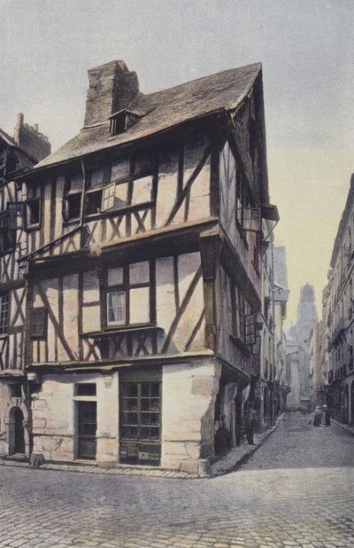 Nantes, Casas viejas, calle de la Juiverie de French Photographer