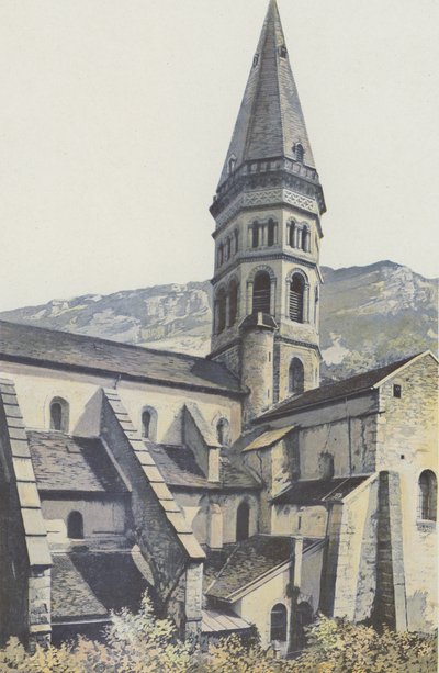 Nantua, Iglesia, Campanario y transepto N de French Photographer